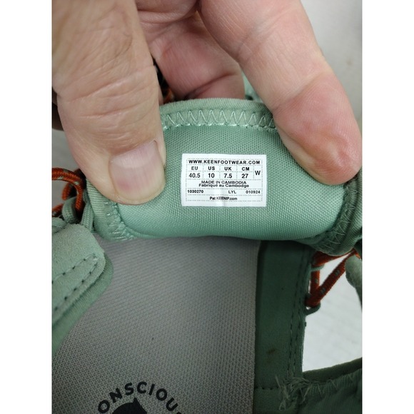 KEEN UNEEK WK Sneakers Walking Shoes Green/Birch Womens Size 10 - Picture 8 of 9